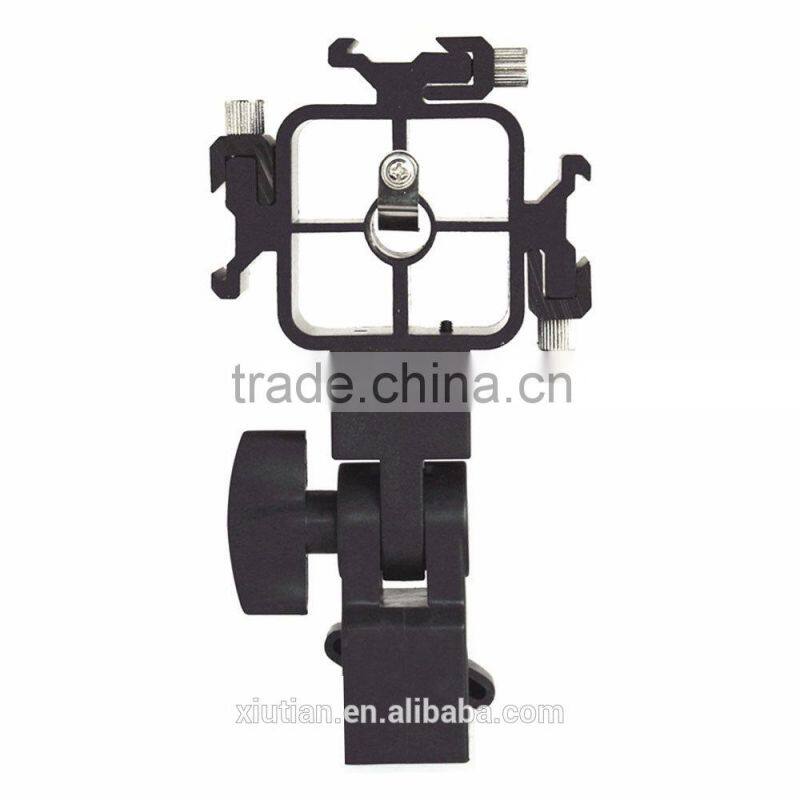 2015 camera accessories 3 Way Umbrella Holder Light Stand Mount with Three Hot Shoe