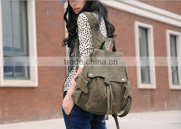 custom durable canvas school bag