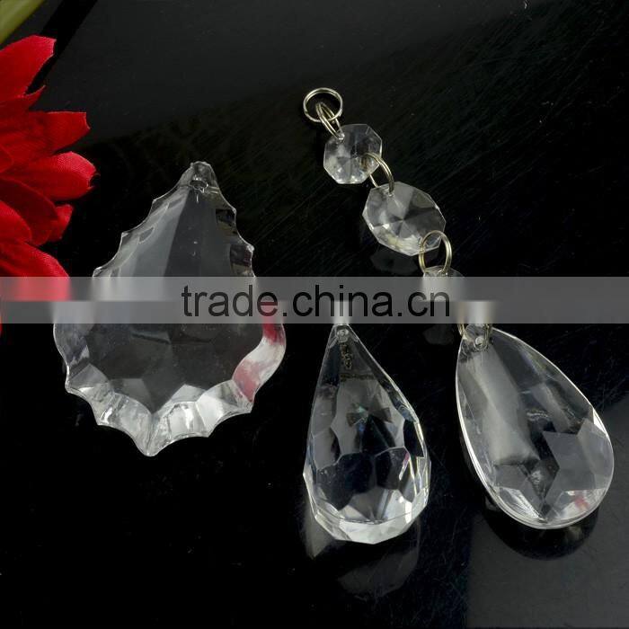 Wholesale assorted shapes acrylic chandelier acrylic beads china
