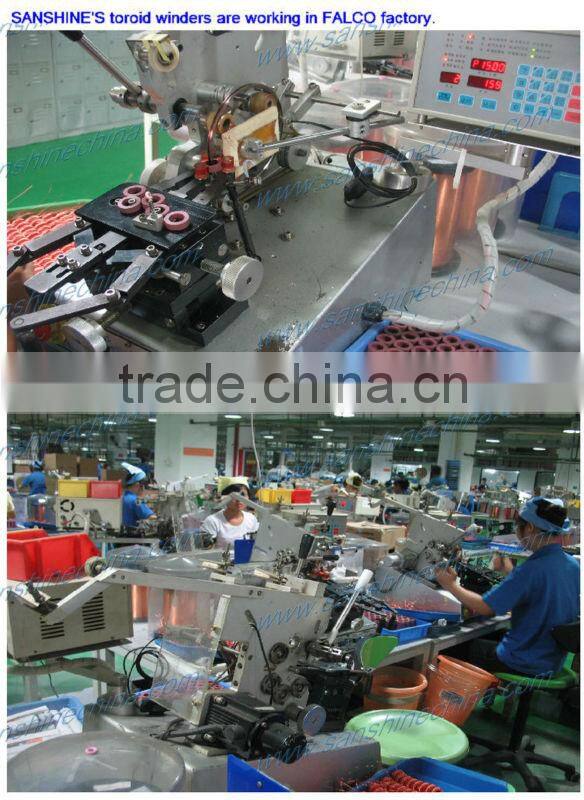 Slider type automatic toroid power transformer winding machine