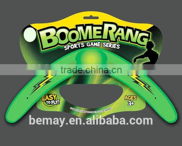 Plastic sport toy boomerang frisbee toys wholesale