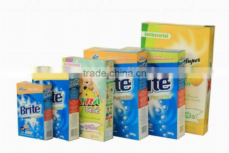 Customized washing powder box
