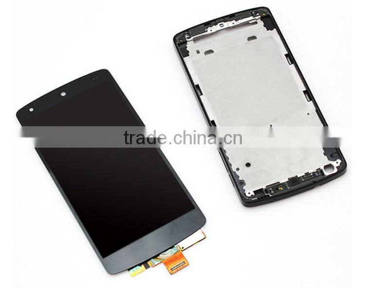 Wholesale for LG d820 lcd,for LG nexus 5 d820 lcd screen with frame red