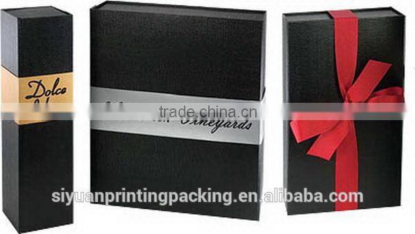 Contemporary useful metallic card wine box