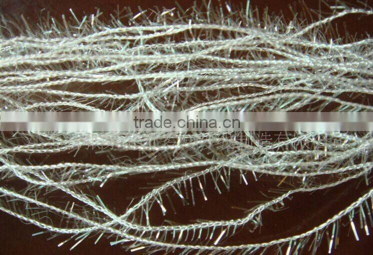 Special fancy yarn/ Shinning lurex feathers yarn polyester nylon material