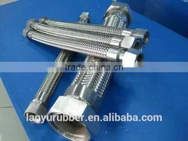 large diameter machine flexible metal braided ptfe hose