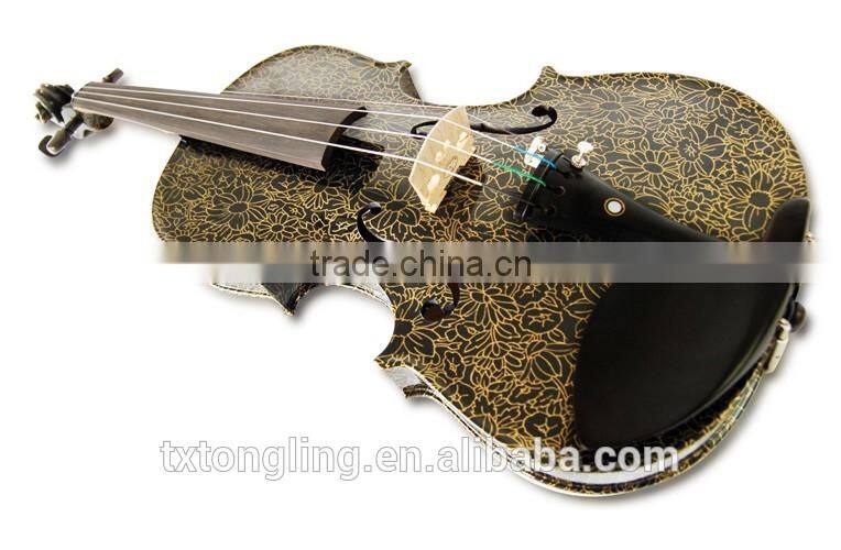 Colorful Art Custom Violin With Case 4/4 TL-1303