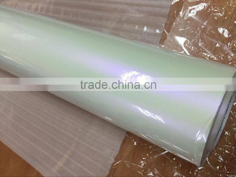 High quality chameleon pearl white car wrap film with air bubbles 1.52*20m each roll