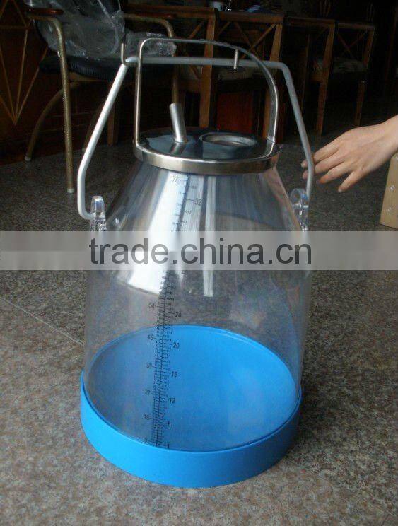 SS Bucket Lid for Interpuls pulsator - 1 milk inlet