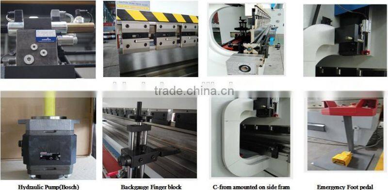 USA Wila type mechanical crowing cnc press brake machine with 2D graphical CNC control italy EAS530