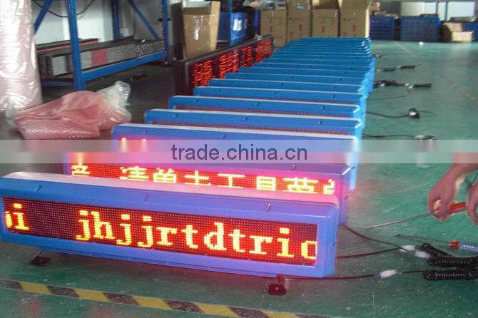 CE/Rohs certification led car display/led taxi display/high-definition LED car message sign board