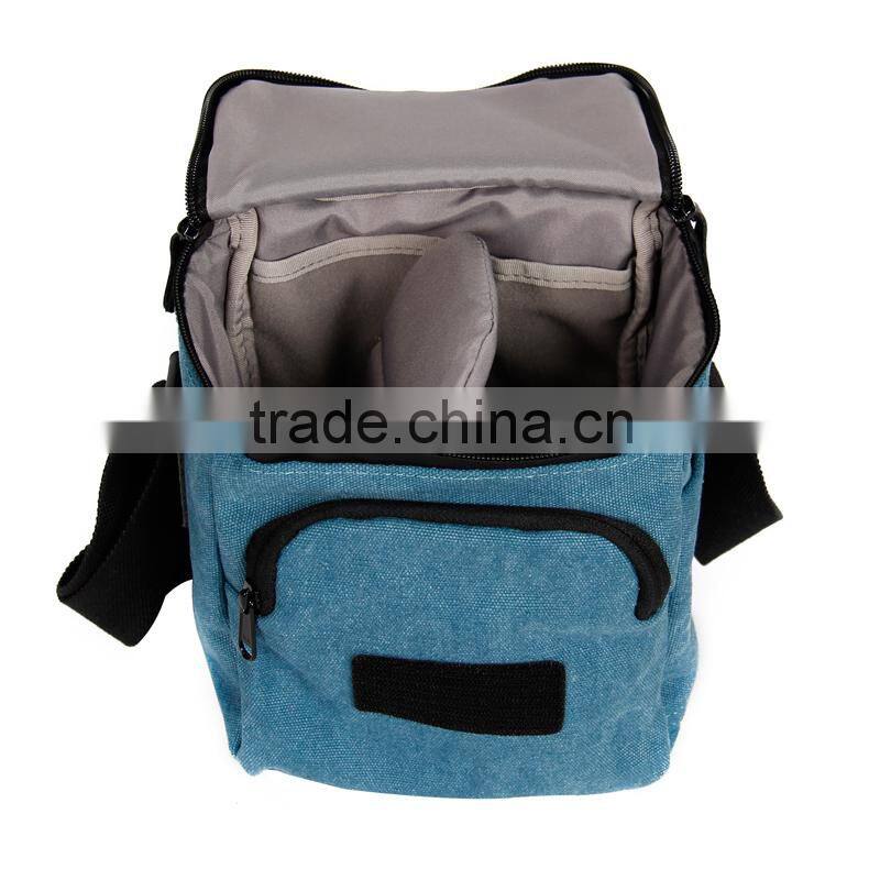 Besnfoto Pink Canvas Bag Medium Size DSLR Camera Shoulder Bag For Girls