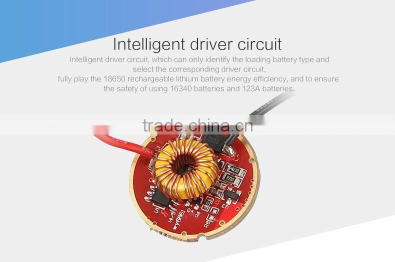 Bright LED flashlight Supfire Y12 1100 lumen CR XML2 U2 floodlight torch