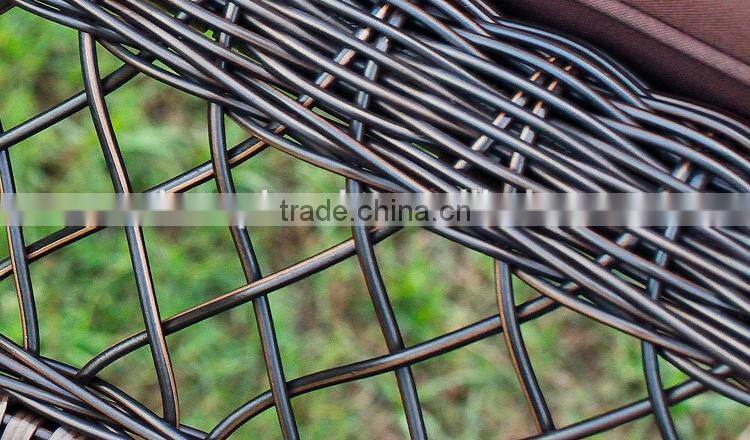 durable rattan swing chair with canopy for two people