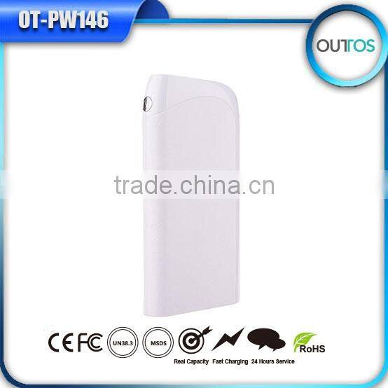 Hot Seller of 2015 Dual USB Power Bank Mobile Phone Battery Charger with LED Indicator