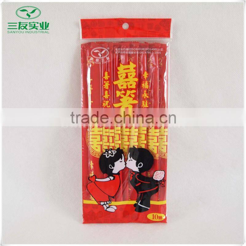 2016 hot sale OPP Wrapped Disposable Bamboo Chopsticks