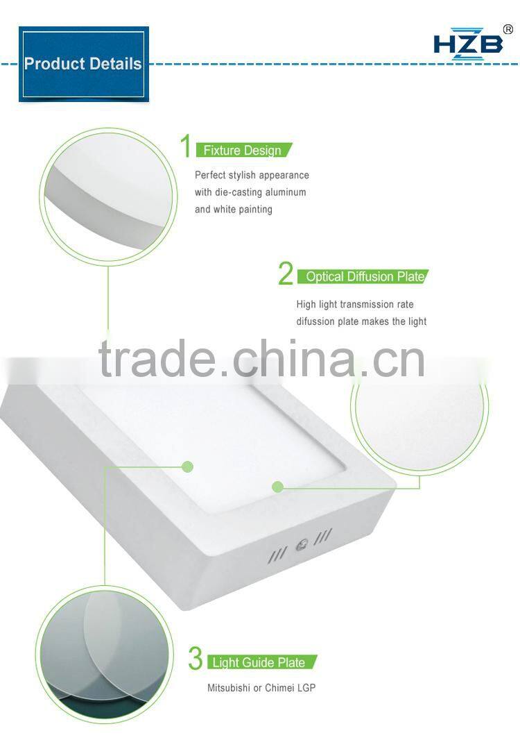 Hot Selling 6W Led Ceiling Panel Light Surface Mounted Led Panel Light