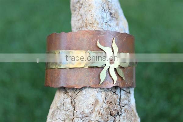 Men daily wear leather skull bracelet