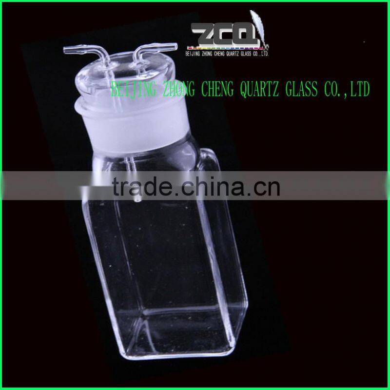 Customer designed quartz glass laboratory flask