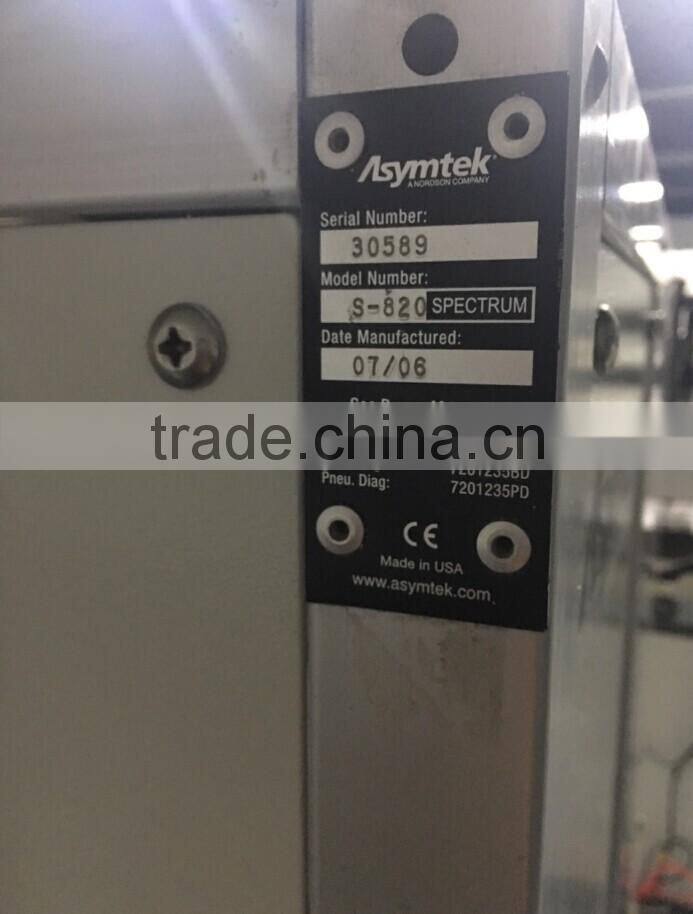 Gently used Asymtek S-820 liquid dispensing machine for sale
