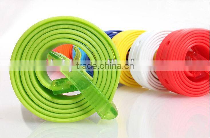 OEM 2013 wave fashion silicone belts 125cm waist size with multi-colors and perfume