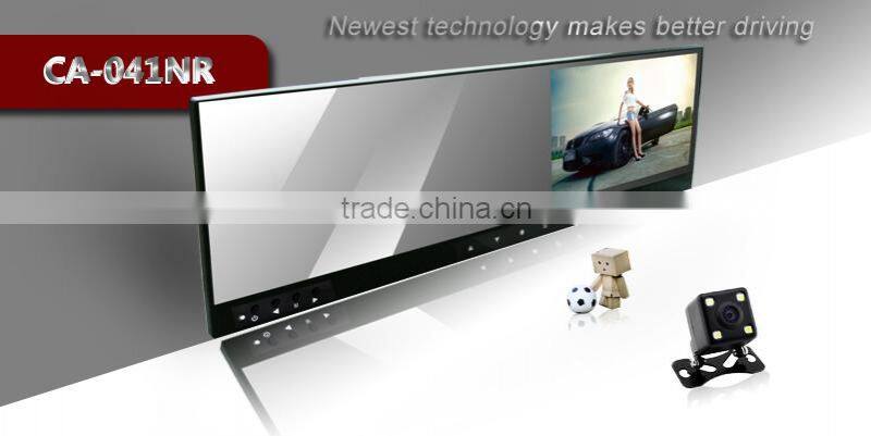 Hot sell cool HD 4.3 inch 800X400 car dvr rear view mirror