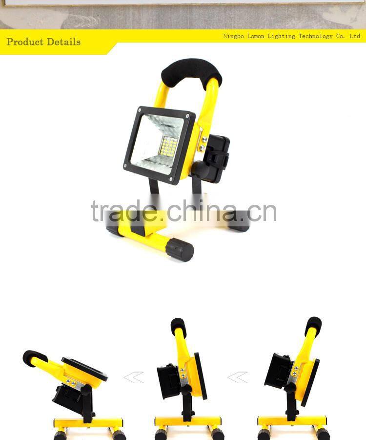 10w Portable Christmas Rechargeable Work Led Light Color Changing Outdoor Led Flood Light