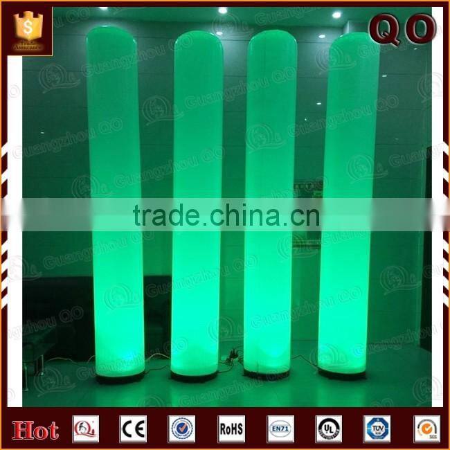 Personalized decorative inflatable led columns for export