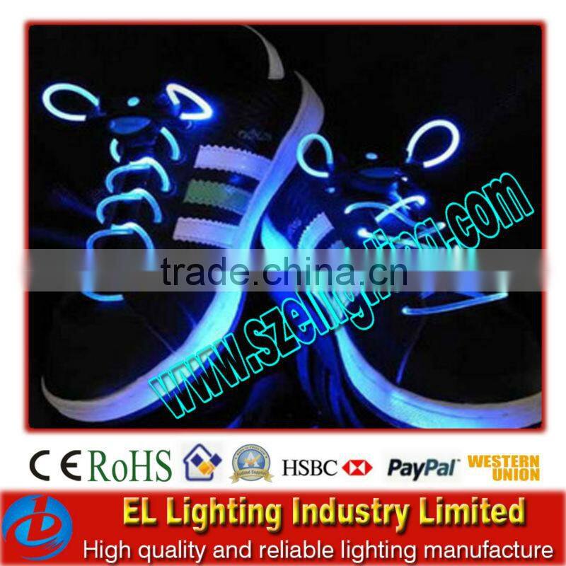 green and pink mix flashing led shoelaces,hot selling in 2014