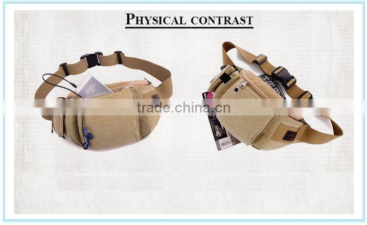 wholesale cheap vintage canvas bags cycling waist bag