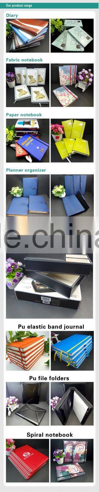 blank no logo pu hardcover custom size notebook