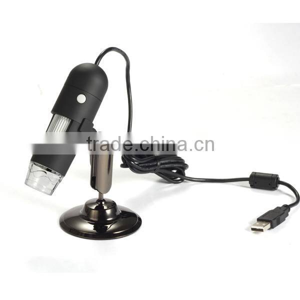 Mustech hot sell 1.3MP Handheld portable USB digital microscope with 8 LEDs Brightness Adjustable Measurement Software