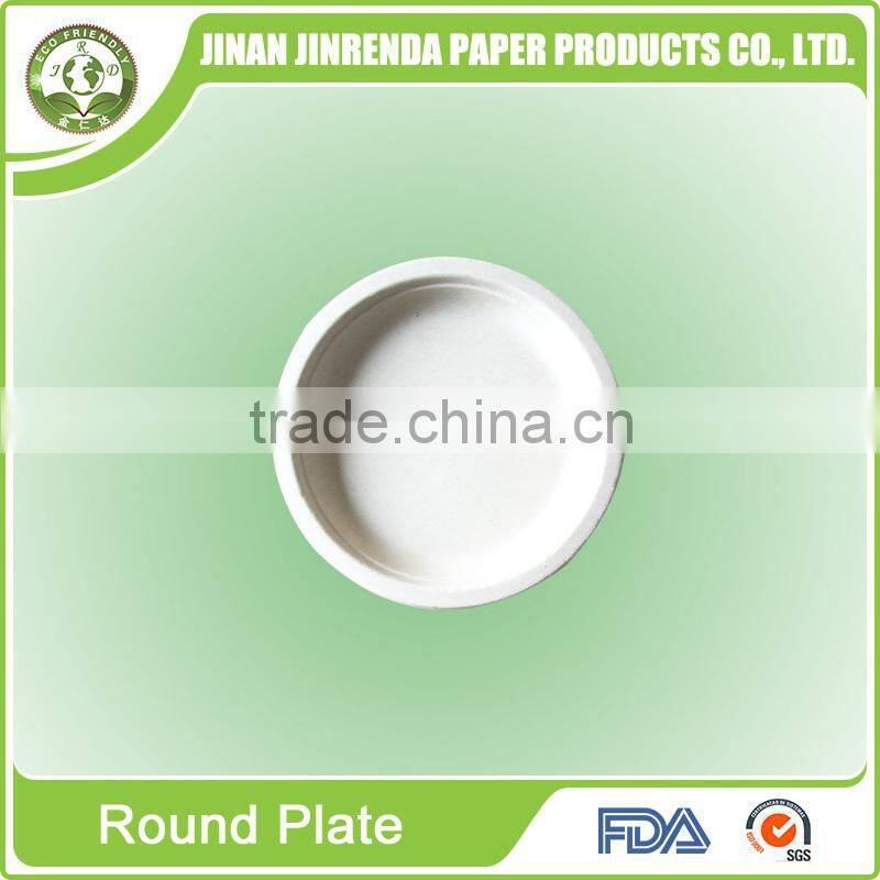 Disposable sugarcane pulp Plate
