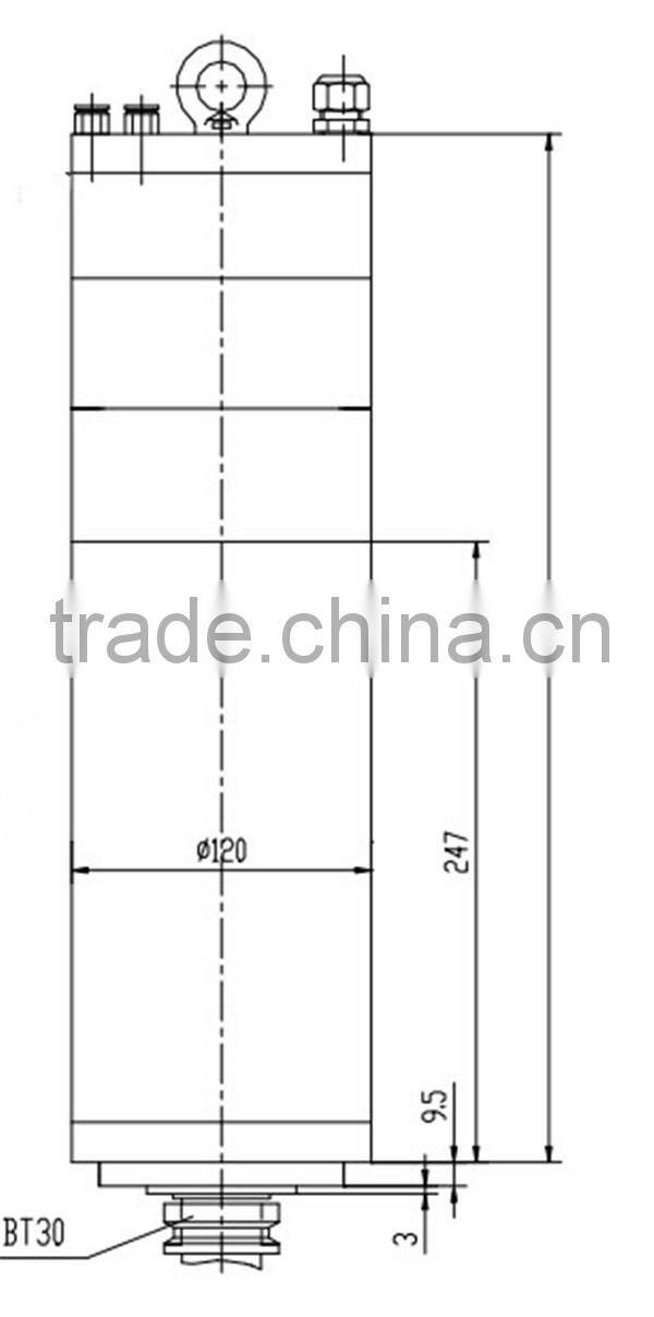 Toauto 5.5kw water cooled ac spindle motor 120TD18Z5.5A(380V) for cnc
