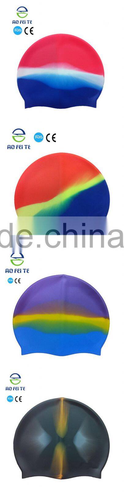China Wholesale Protective Cap Silicone Swimming Caps For Long Hair Make A Swim Cap