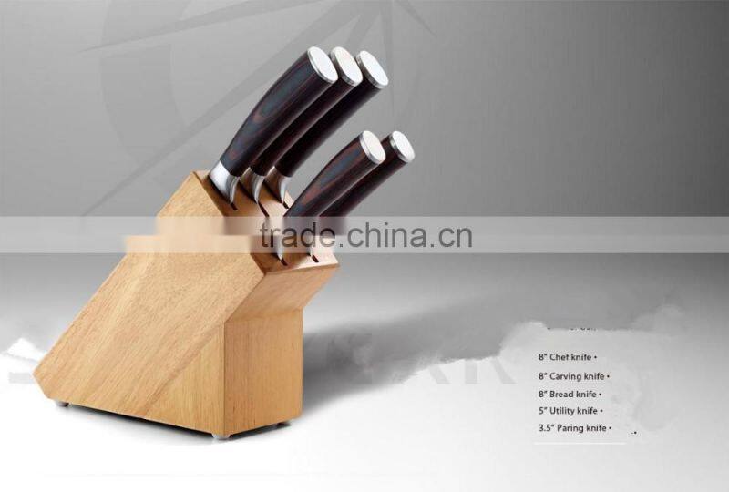 set of 6 pcs cutlery set & kitchen knives set & knife holder