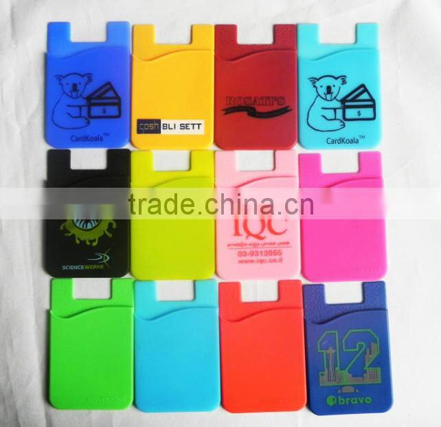 Plastic ID card holder for phone