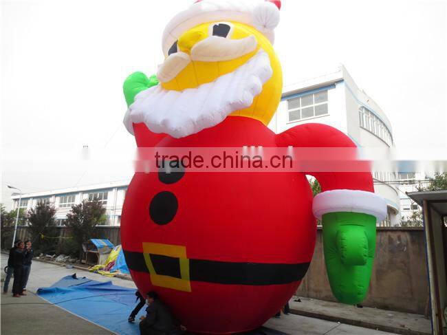 2015 high quality best-selling inflatable santa claus for christmas decoration