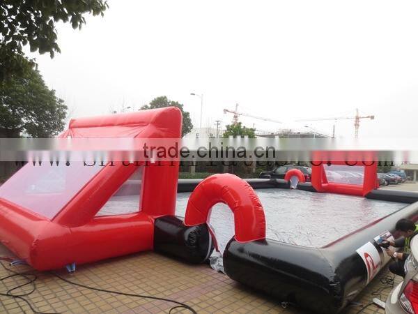 20*10*2.5m inflatable soap soccer field/ football pitch