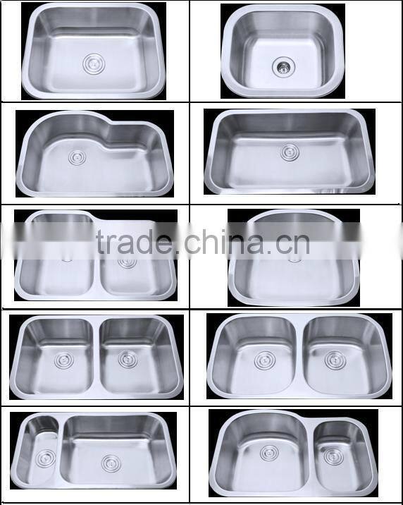 Double Bowls Sink With Drainer For Small Kitchen Designs