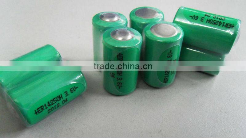 3.6v lithium battery 1/2AA ER14250