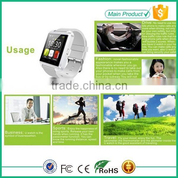 wholesale Android smart watch bluetooth U watch U8 smart watch For smart mobile phone