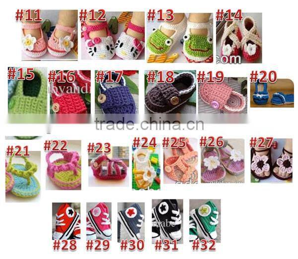 hot sale handmade crochet baby shoes