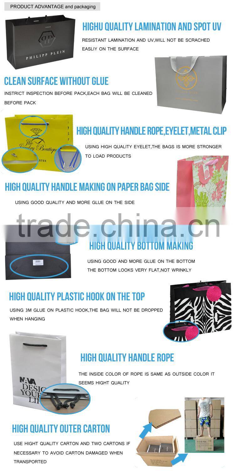 Hot sale custom brown kraft paper bag for shopping and packaging