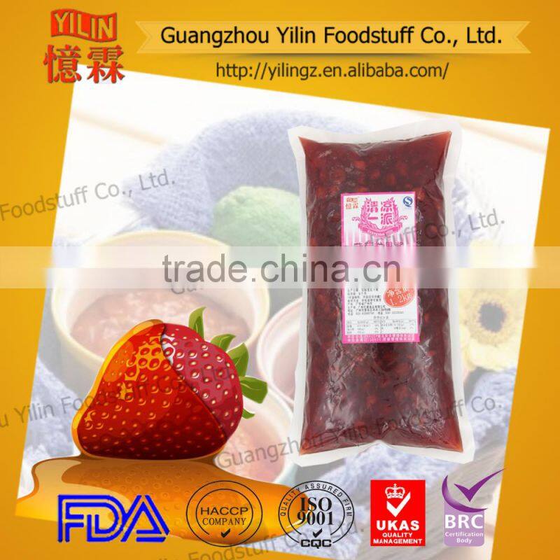 1.2kg bag pack Strawberry fruit Jam OEM China factory