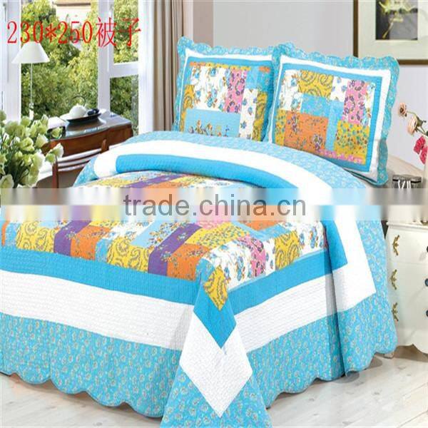 cheap cotton patchwork bed cover set