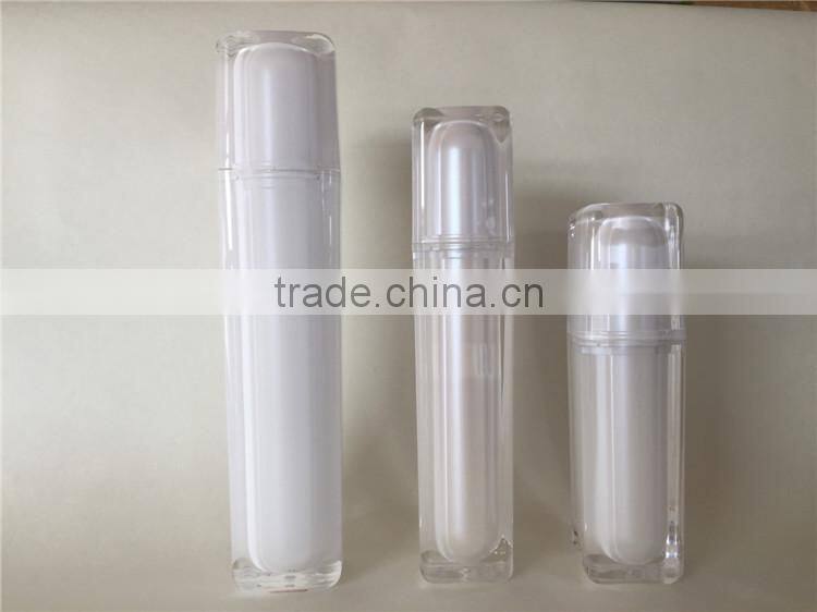 Luxury acrylic square airless spray cosmetic bottle