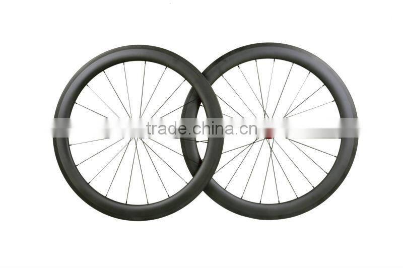 New Carbon Road Wheelset 50mm Tubular/Clincher Road Bike Carbon Tubular Wheels/Rims, UD Matt/Glossy
