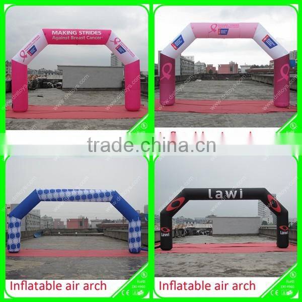 Customized color and size inflatable archway