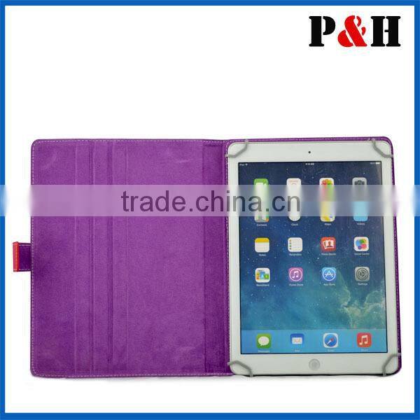 Factory Christmas promotion price with Universal PU Leather stand case for tablet 9-10inch Leather case, Universal Flip Case